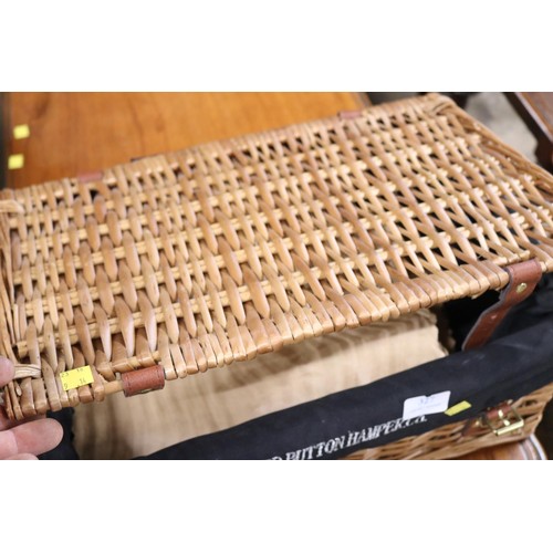 327 - Wicker hamper basket (Alfred Button Hamper Co.)