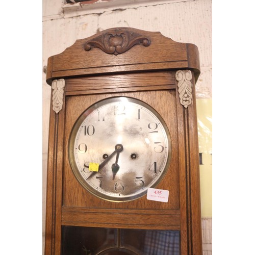 224 - Antique German wall clock & key