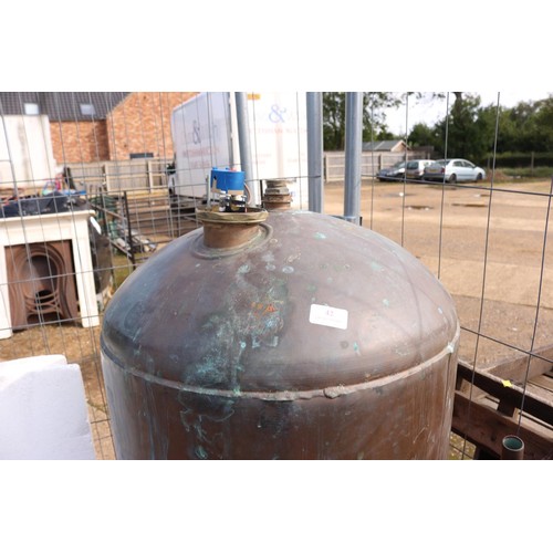 42 - Large copper tank