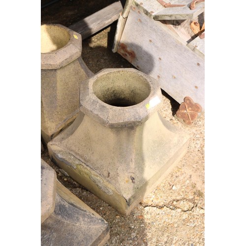 93 - 3 x chimney pots