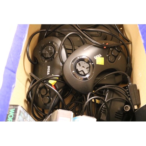 110 - Sega mega drive & games - warranted until 12 noon Tuesday following the above sale