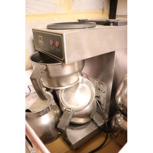 167 - Golden cup service coffee machine & accessories - warranted until 12 noon Tuesday following the abov... 