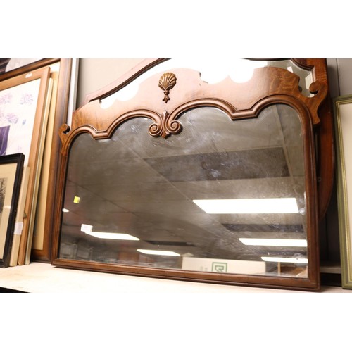 187 - 2 mahogany framed wall mirrors