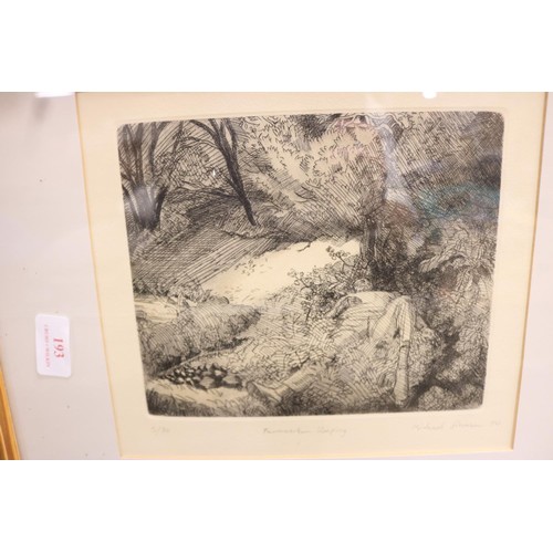 193 - Limited edition Michael Johnson print 5/50 - 'farm worker sleeping'