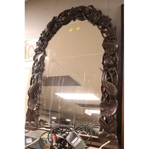 206 - Decorative carved framed mirror