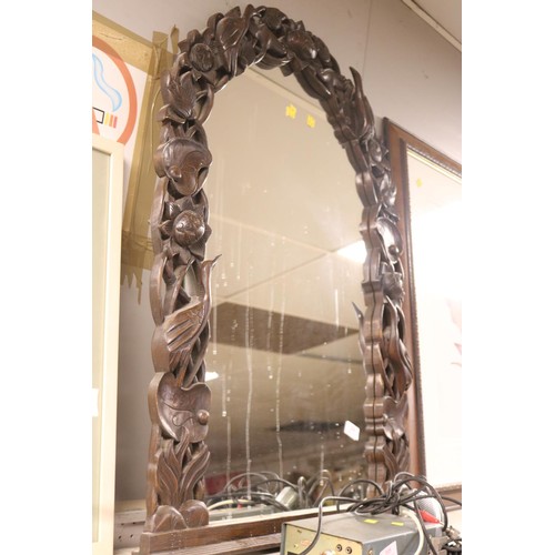 206 - Decorative carved framed mirror