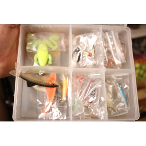 217 - 5 boxes of fishing floats, etc