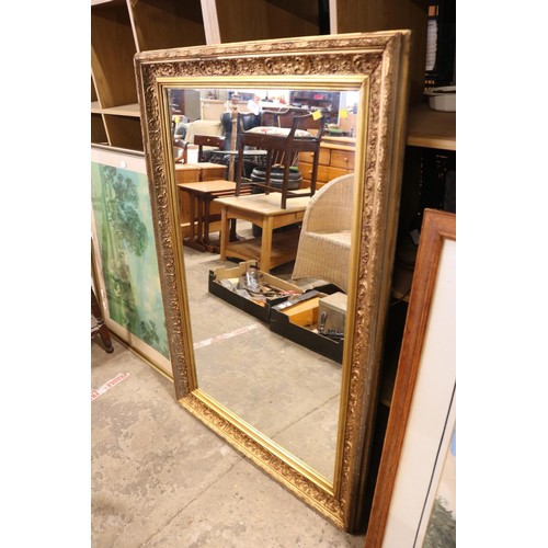 390 - Large gilt framed mirror