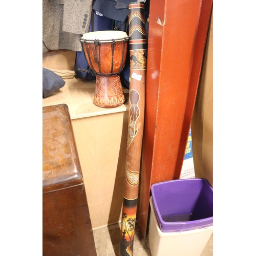 392 - Didgeridoo and small drum