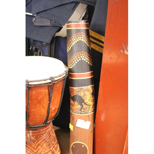 392 - Didgeridoo and small drum