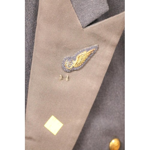 393 - Vintage Royal Air Force squadron leaders mess dress with waistcoat & air electronics flying badge