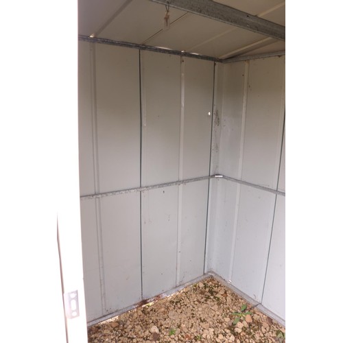 2 - Galvanised metal lockable garden shed