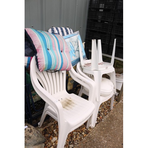 12 - Qty of garden chairs