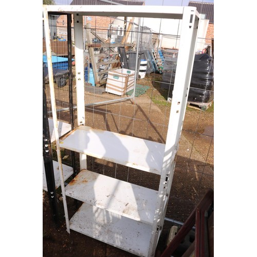 37 - 3 x 4 shelf Metal shelving