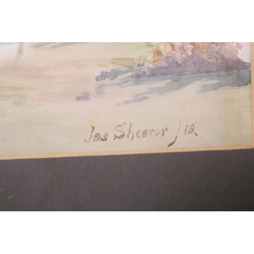 156 - 2 watercolours by Shearer 1919 and e b guy 1900