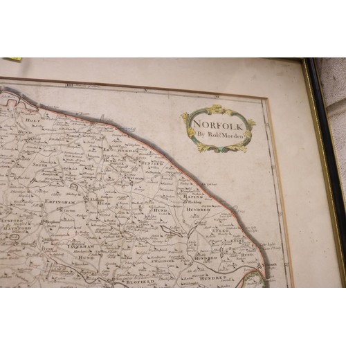 167 - Mordon map of Norfolk - 1690