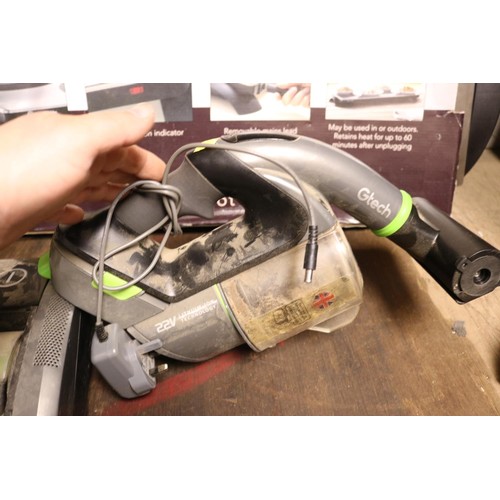 176 - 2 G-Tech hoovers - warranted until 12 noon Tuesday following the above sale