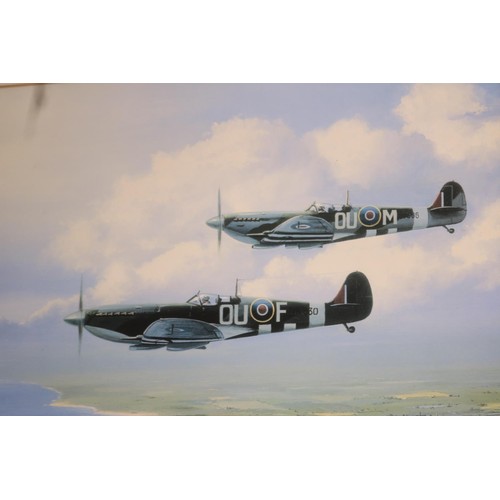 195 - 2 spitfire prints & 2 others