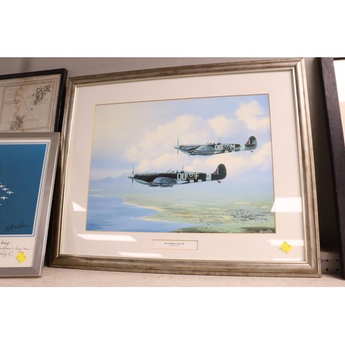 195 - 2 spitfire prints & 2 others