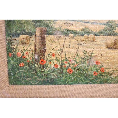 226 - Countryside oil painting, signed Ivan Bread '87