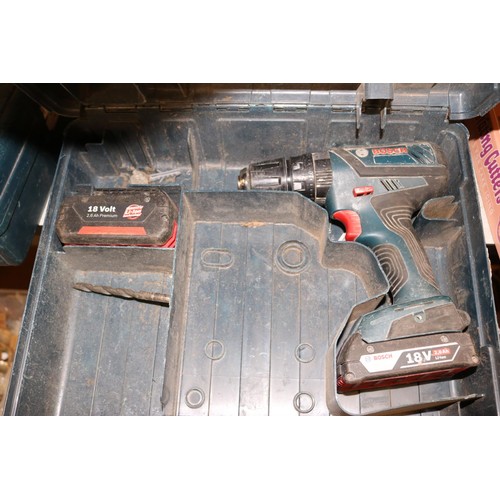 273 - Bosch 18v drill & 2 batteries