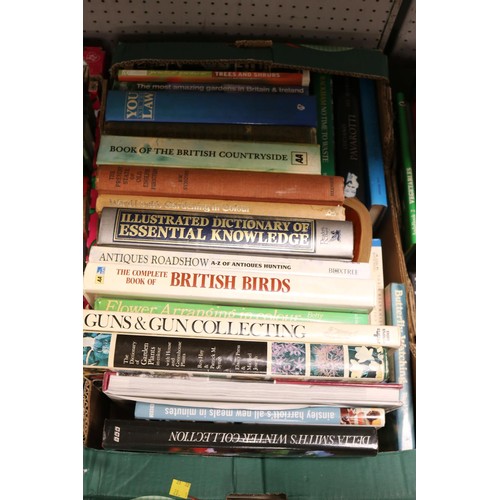 296 - 4 boxes of various hard/paper back books