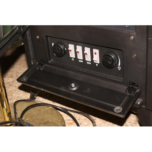 173 - Electric log effect heater - warranted until noon Tues following the above sale