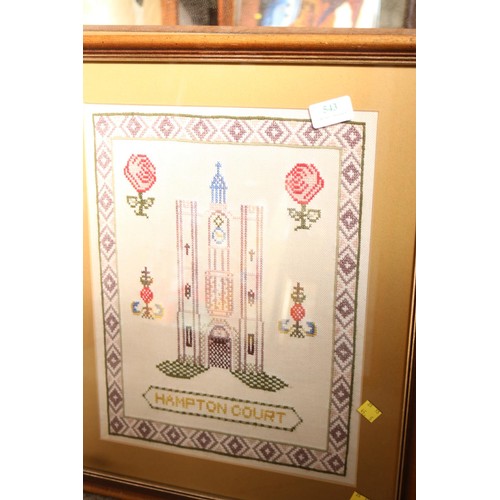 579 - Blickling sampler & 1 other