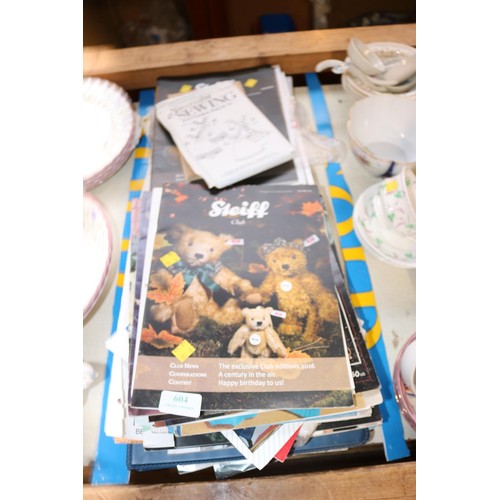 639 - Qty of Steiff mags & patterns