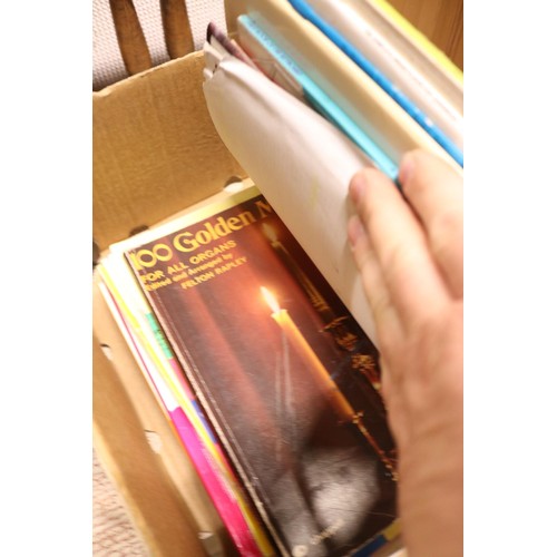 655 - Piano stool & music books
