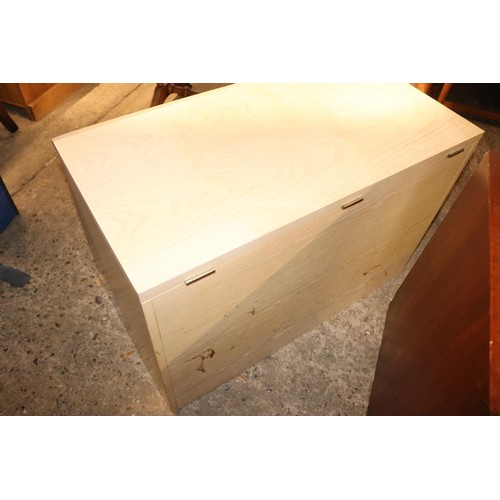 681 - Lime oak ottoman