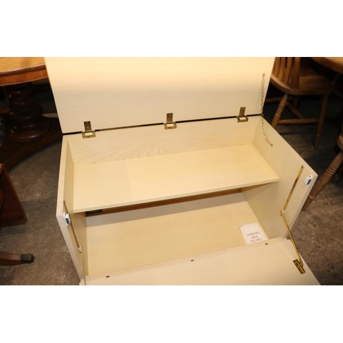 681 - Lime oak ottoman