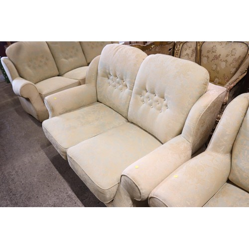 728 - 3 piece suite (3 seater, 2 seater & a chair)