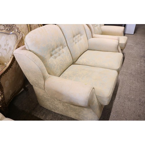 728 - 3 piece suite (3 seater, 2 seater & a chair)