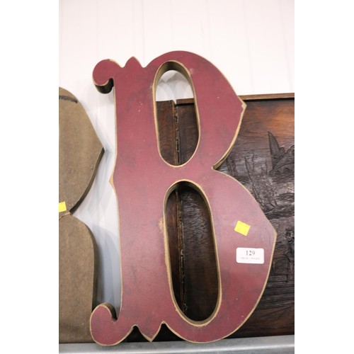 129 - MDF letters spelling bar