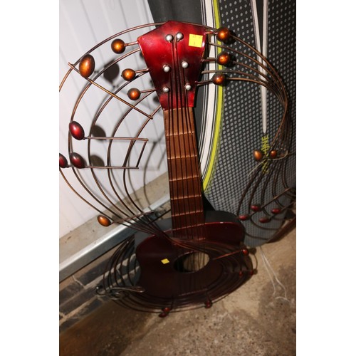 137 - Guitar wall art & ironing board