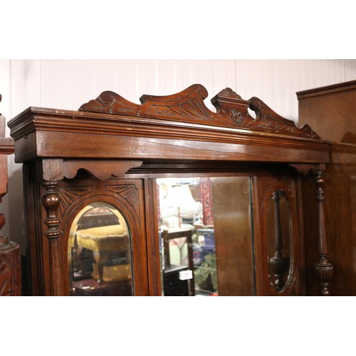 143 - Antique mirrored back sideboard