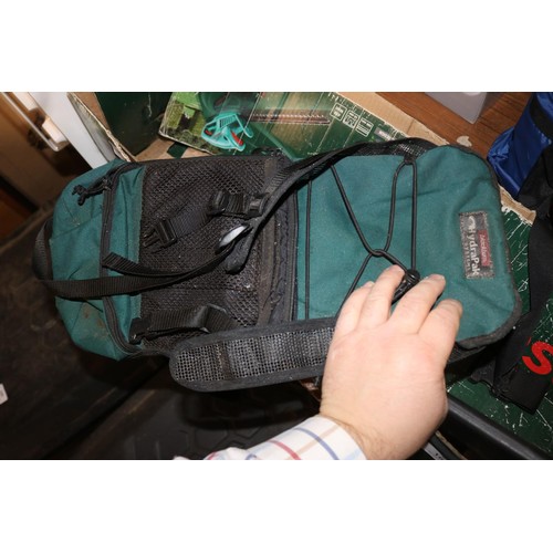 162 - Collection of outdoor rucksacks, incl survivor35, USA holdall & Yellowstone 4 person dome tent