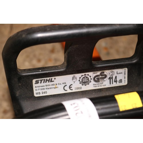 203 - Stihl chainsaw MS 240