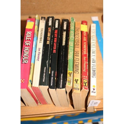 534 - Vintage James Bond paperback books