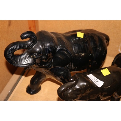 535 - 4 Sylvac elephants (graduated)