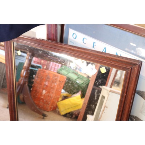 591 - Mahogany framed mirror