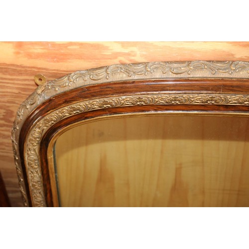596 - Overmantle mirror