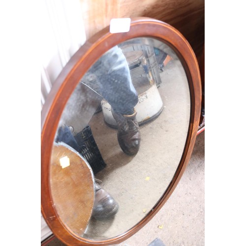 603 - 2 oval bevel edged mirrors