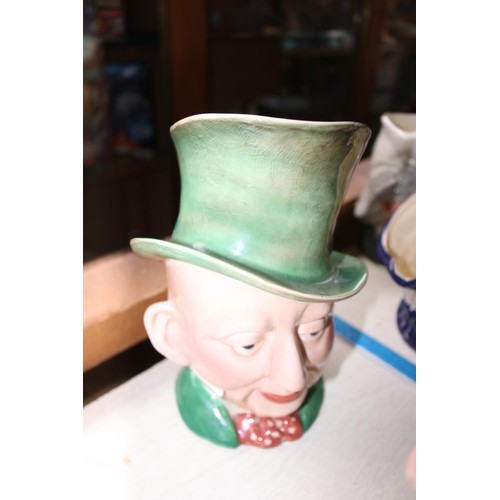 616 - Selection of Toby jugs & Beswick character jug
