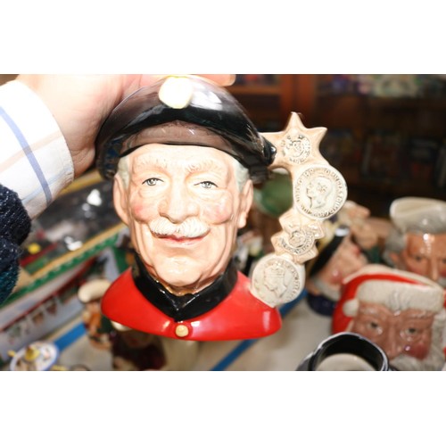617 - 6 Royal Doulton character jugs