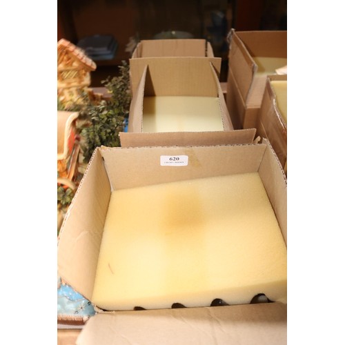 620 - 3 boxed Pendelfin ornaments; spud, romeo & juliet, event piece