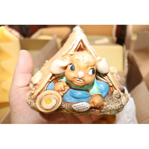 621 - 3 boxed Pendelfin ornaments; sergeant cliff, treasure, scout