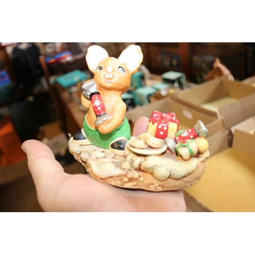 622 - 3 boxed Pendelfin ornaments; auctioneer, event piece no. 4, cracker