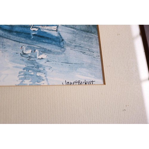 628 - 3 pictures (2 prints of Wells harbour)